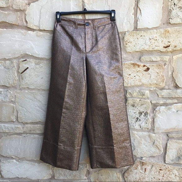 NWT Madewell High Rise Emmett Wide Leg Crop Pants - Picture 3 of 8